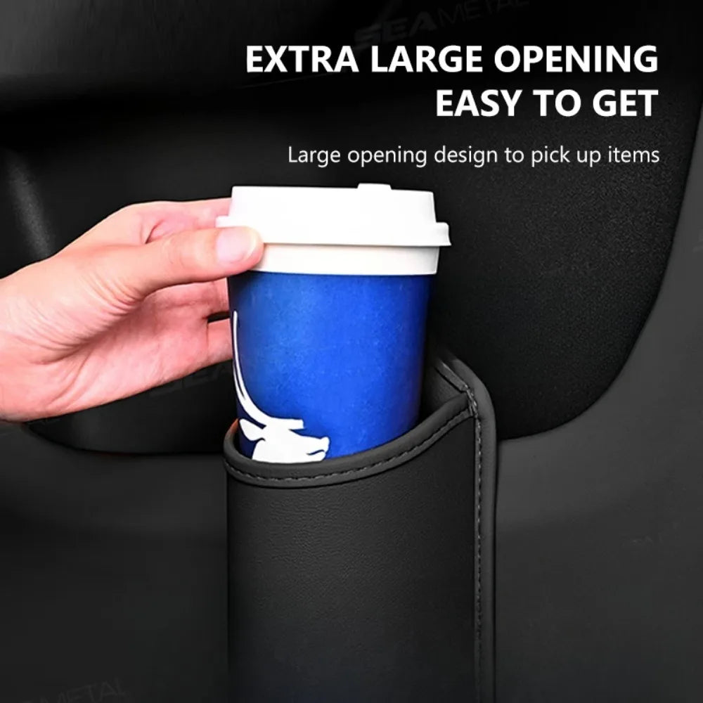 Car door cup holder Leather Automotive Drink rack Storage bin auto Back Seat cup holder Organizer for car interior accessories