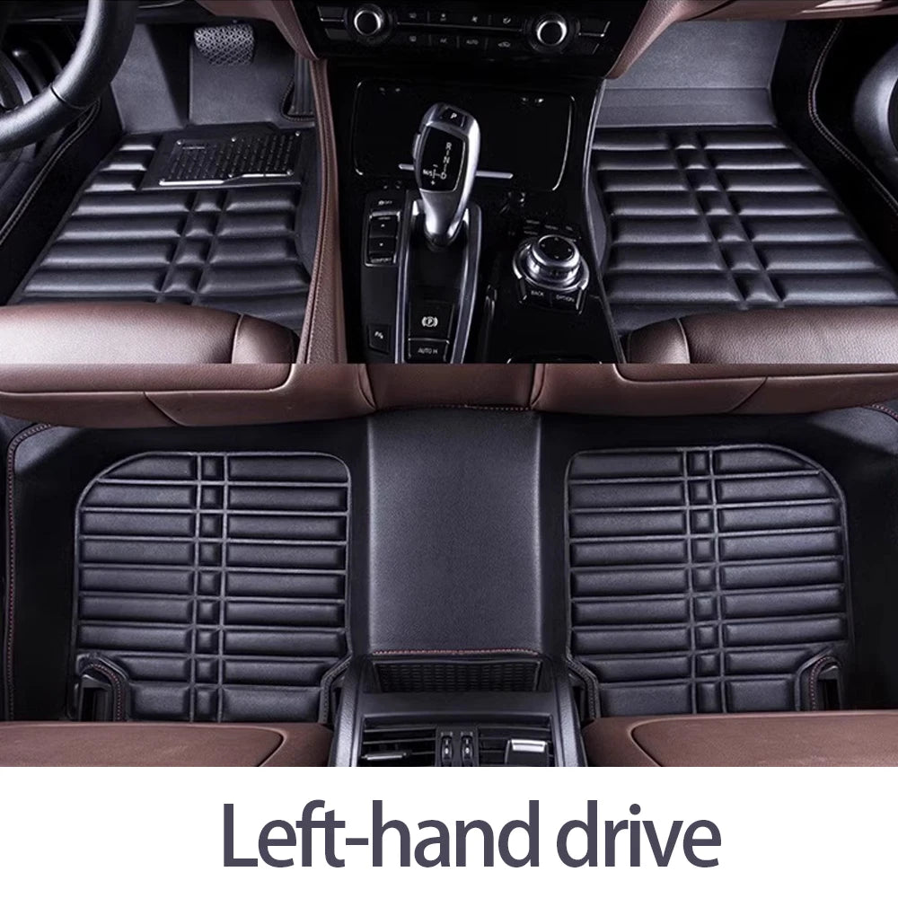 Car Leather Floor Mat for Mazda 3 Axela BP 2019~2023 2020 2021 Foot Interior Liner Waterproof Tray Carpet Pad Custom Accessories