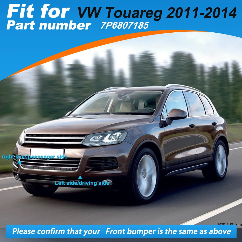 Front Bumper Tow Hook Cover Cap For VW Touareg 2011 2012 2013 2014 7P6807185 7P6807186 Trailer cover Car Accessories