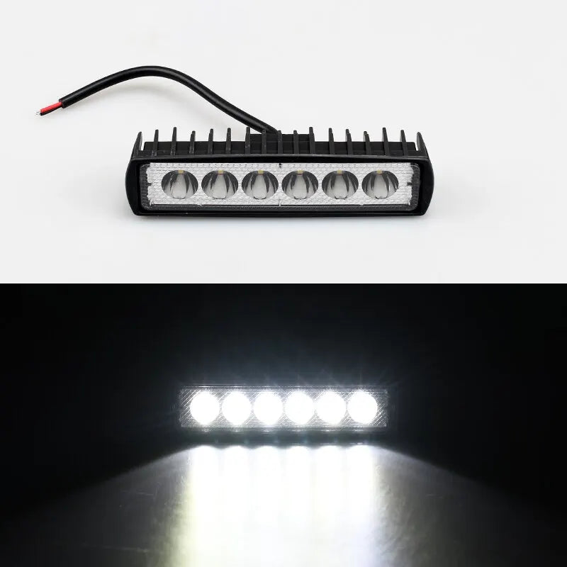 6 Led Offroad Car Work Light Spotlight Running Light 12v For Car Light Bars Citroen C5 Car Accessories For Cars Led Ramp