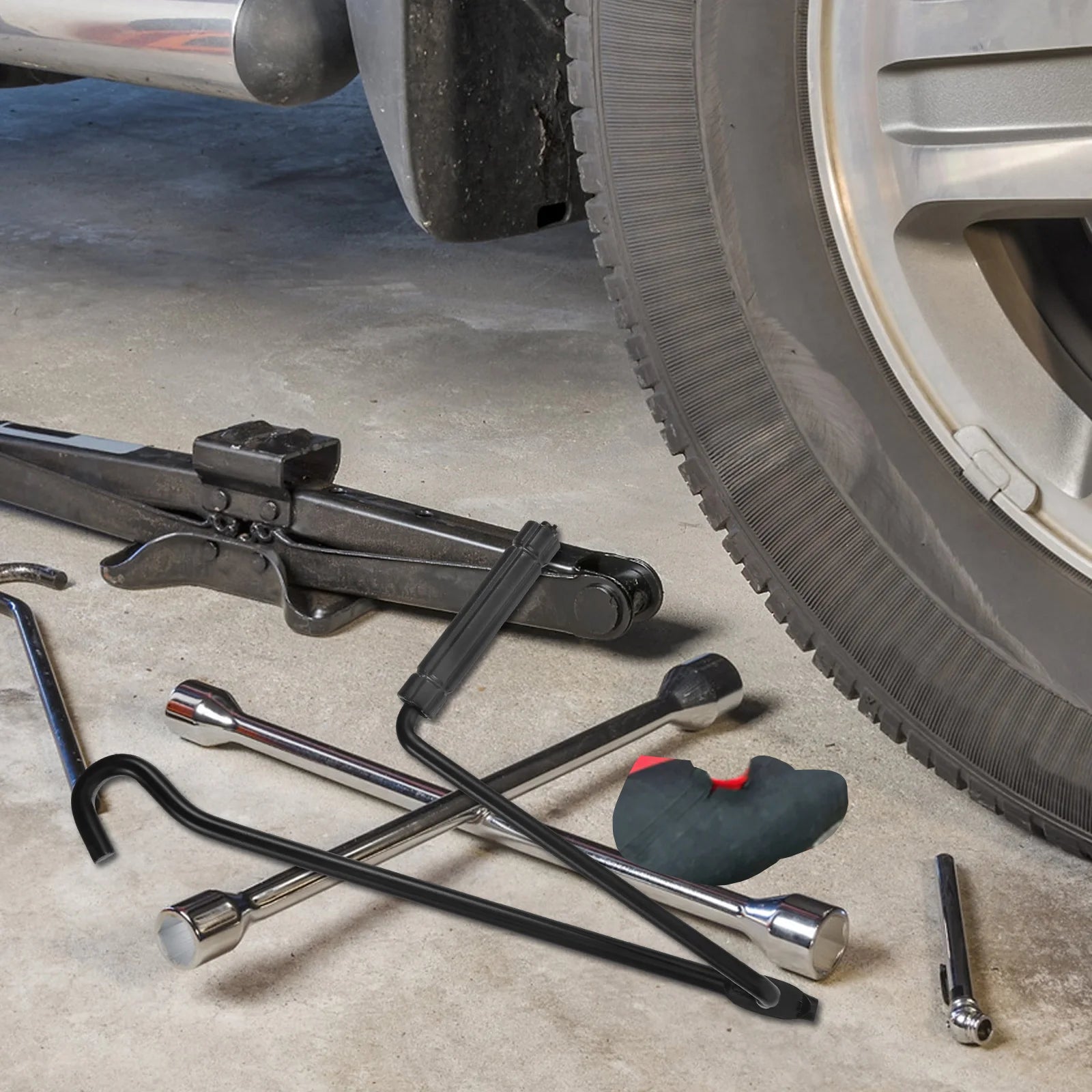 Manivela para gato de coche, accesorios de repuesto para elevador de tijera, empuñaduras de manivela para gato de tijera, manivelas para gato de tijera