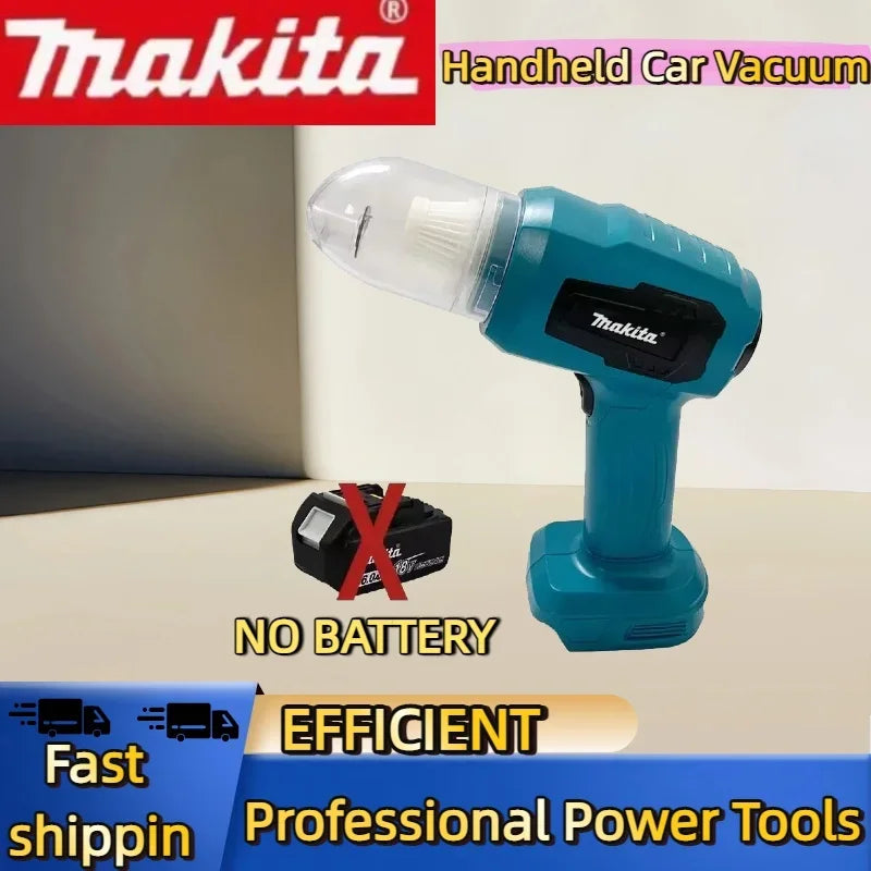 Makita Wireless - Charged Car Vacuum: Strong Suction Handheld Dual - Function (Blow/Suck) for Cars & Households 18v