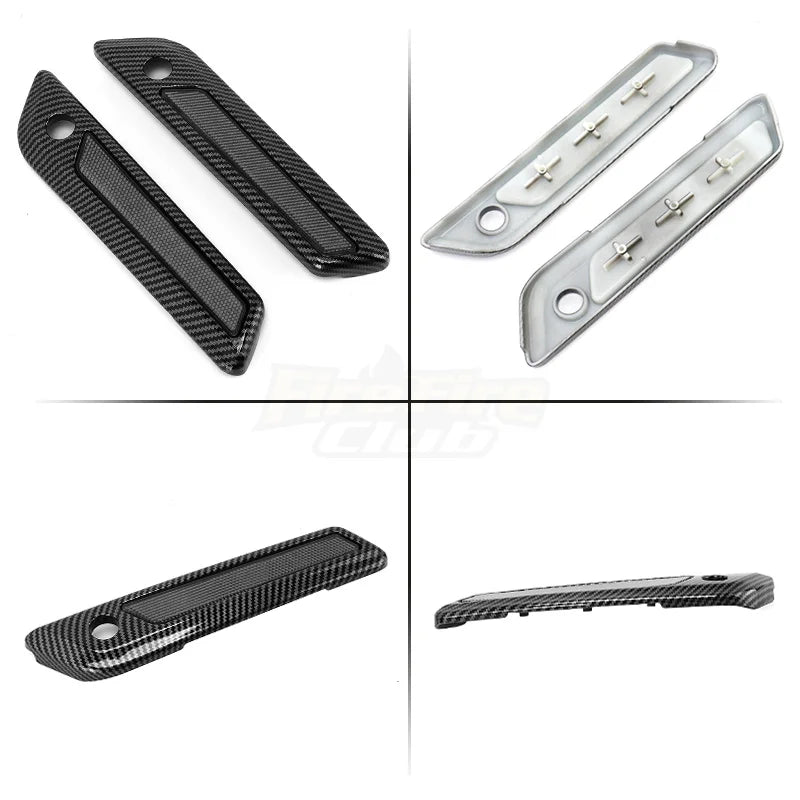 Motorcycle Accessories Hard Saddlebag Latch Cover Reflectors ABS For Harley Touring Road King Road Glide Street Glide 2014-up