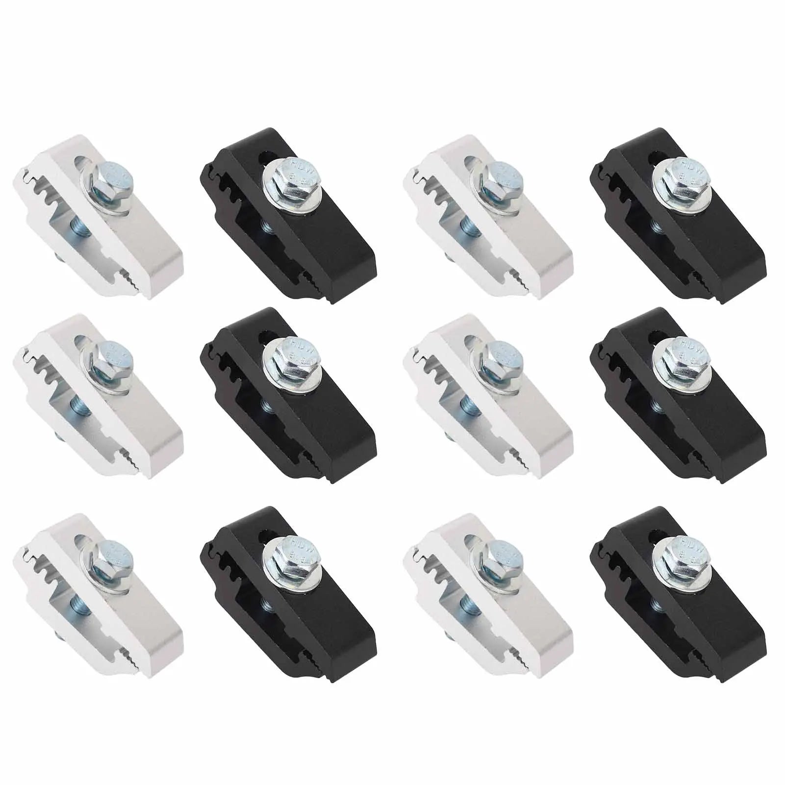 6Pcs/Set Aluminum Truck Bed Mounting Clamps Fasteners Kits 1112514 For Trucks Roof Covers And Camper Accessories