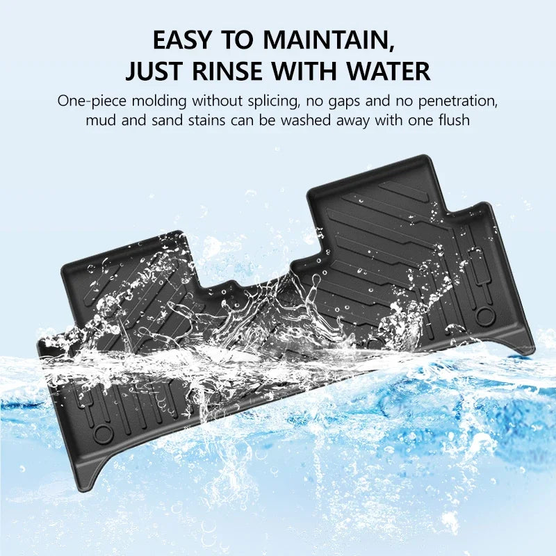 Car Floor Mats for BYD ATTO 2 Yuan UP 2024-2025 All-weather TPE Waterproof and Non-slip Trunk Liner Automotive Interior Parts