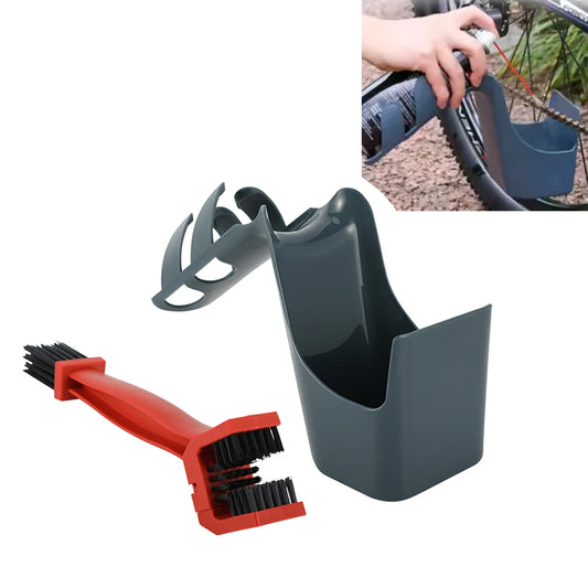 Motorcycle and Bicycle Oil Storage Tool Box Chain Cleaner Chain Oil Anti-splash Tool Set Anti-splash Tool Set