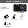 Dash Cam Front and Rear Camera CAR DVR Car Video Recorder Vehicle Black Box FULL HD 1080P Night Vision Driver Recorder