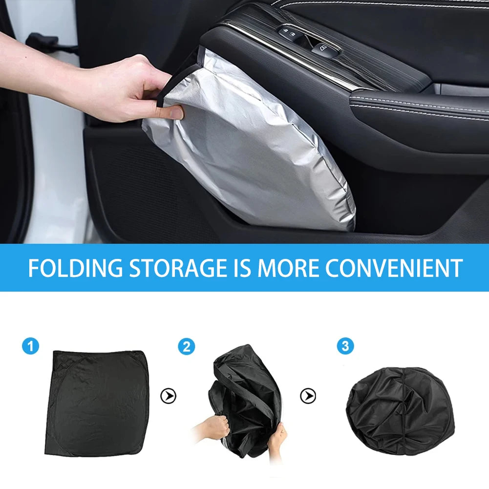 Windshield Sun Shade For Volkswagen Polo T-Cross Teranont Window Sunshade Sun Visor Protector Foldable Blocks UV Rays Keep Your