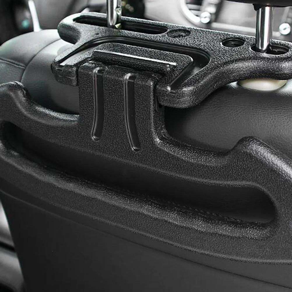 Car Seat Coat Rack Black Abs Clothes Holder For Suits Shirts Groceries Bags Umbrellas Headrest Mount Vehicle Accessory Car Coat