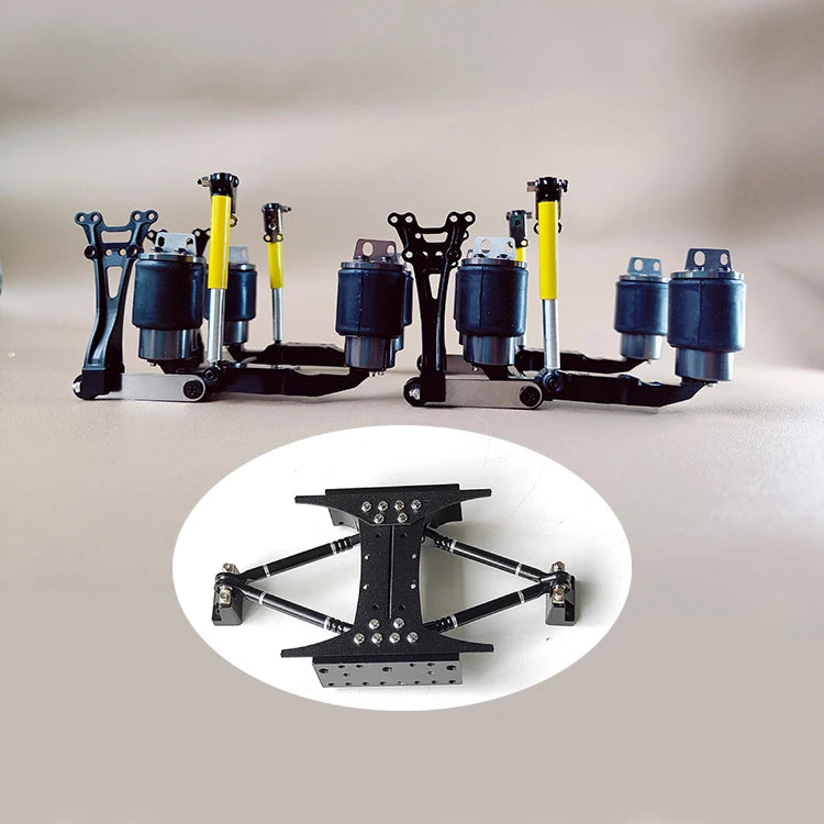 Sistema de suspensión neumática con 8 bolsas de aire para camión Tamiya RC 1/14, remolque, volquete, Scania, Benz, Actros, Volvo, MAN, piezas de bricolaje