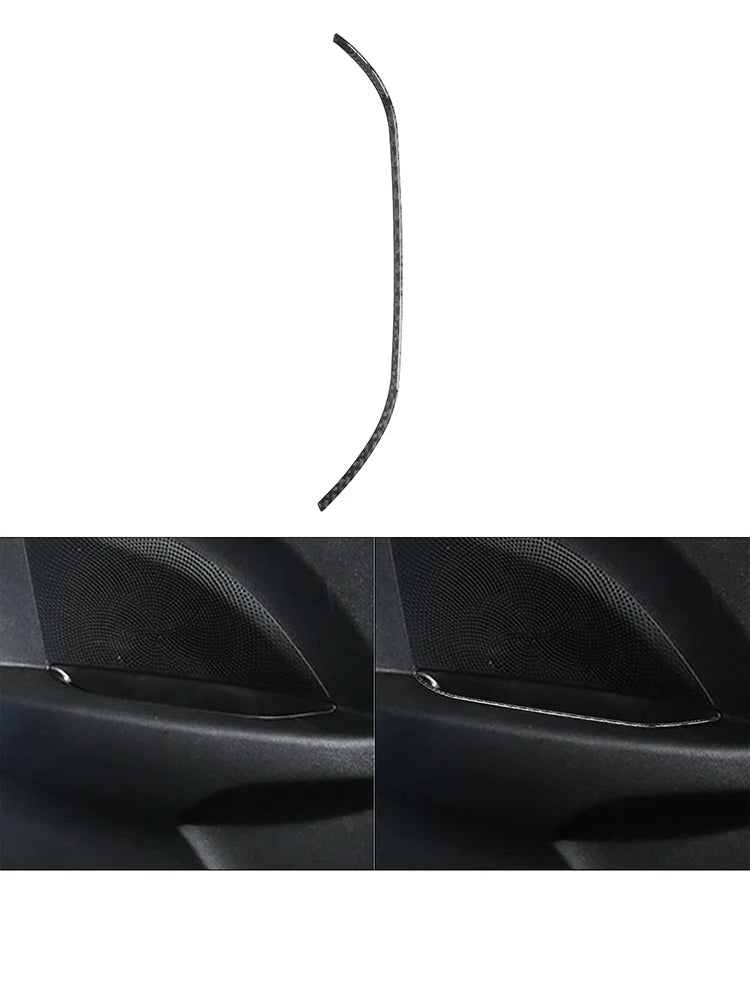 Car Carbon Fiber Interior Mouldings Decorative Stickers For Hyundai Veloster 2019 2020 2021 2022 Cover Trim Accessories