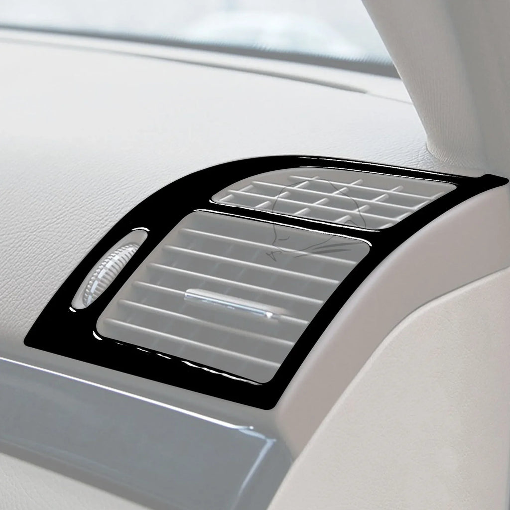 For Mercedes W211 E Class Accessories Interior 2003-2009 Co-pilot Storage  Speedometer Headlight Dashboard Stickers Piano Black