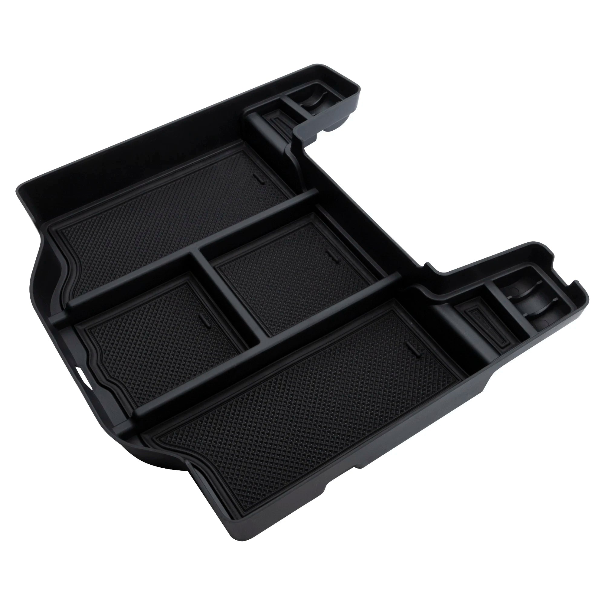 Car Center Console Organizer For Dodge RAM 1500 2500 3500 2019- 2022 Black Car Central Armrest ABS Secondary Storage Box