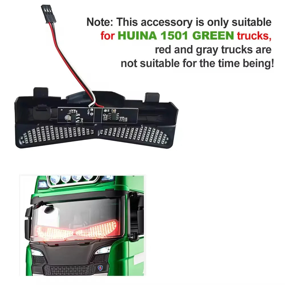 Accesorios para camión RC 1501, luz Demon Eye, tractor de control remoto, piezas de actualización para modelo de camión de control remoto 770S, juguete