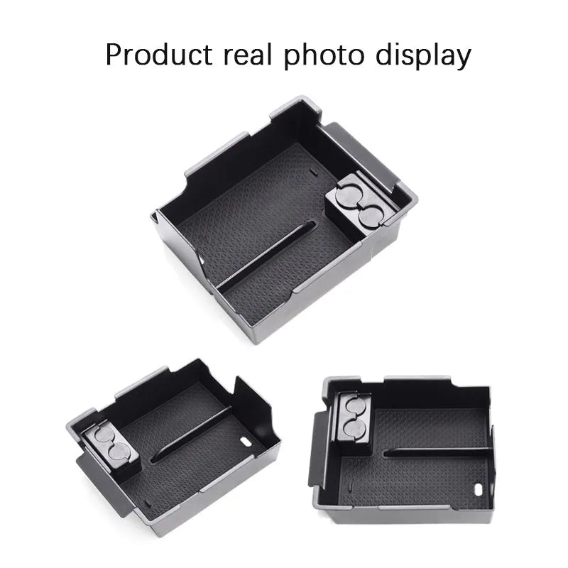 Car Organizer Box For Ford Explorer U502 MK5 2012 2013 2014 2015 2016 2017~2019 Central Armrest Storage Auto Goods Accessories