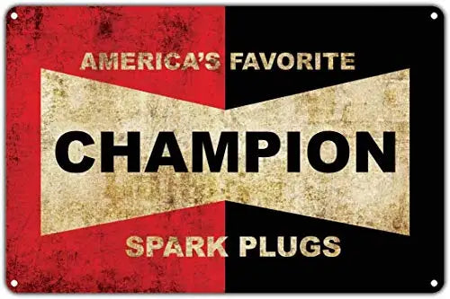 Fsdva America's Favorite Spark Plugs  Vintage Tin Sign Wall Decor