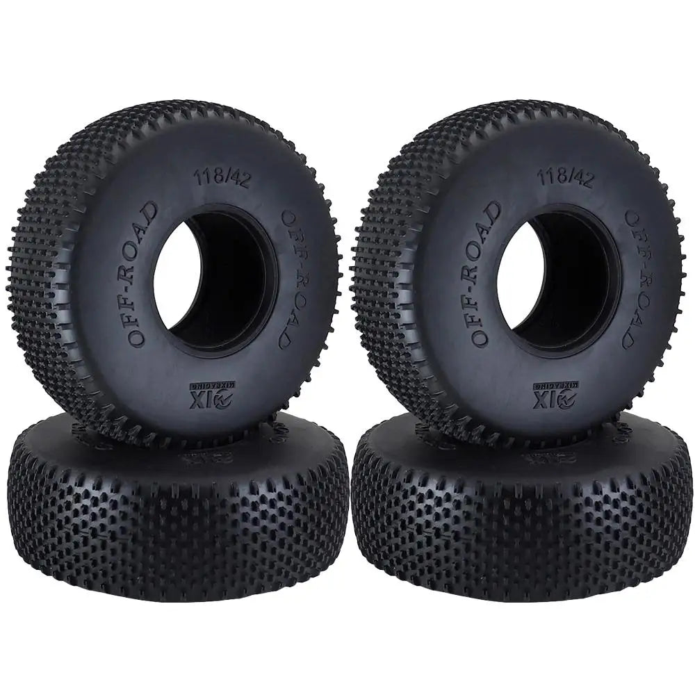 4pcs 118mm 1.9" Rubber Tire Wheel Tyre For 1/10 Rc Crawler Car Axial Scx10 Ii Iii 90046 Traxxas Trx4 Trx6 Rc4wd D90 Redcat Mst