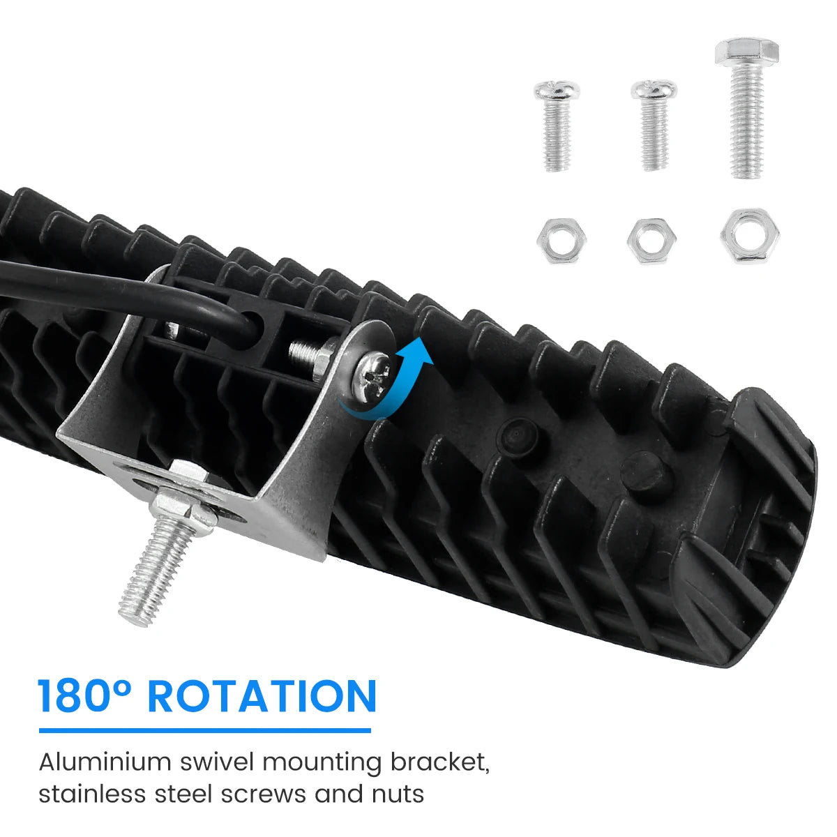 12V Car LED Light Bar 18W 6000K IP67 Waterproof Super Bright Car LED Work Light  Headlights DRL Driving Aluminum Lamp