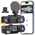 ELECT-Car DVR Camera 1080P 3-Lens Dash Cam Wifi Inside Vehicle Three Way Video Recorder Dashcam Registrator Camcorder