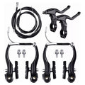 Aluminum Alloy Mountain Bike V Brake Set Front And Rear Black Riding Accessories for Mountain And Road Bikes