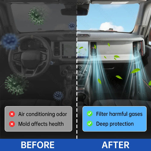 1pcs Car Air Filter For Ford Bronco 2021 2022 2023 2024 2025 Car Air Filter Conditioner Replacement Kit Car Interior Accessories