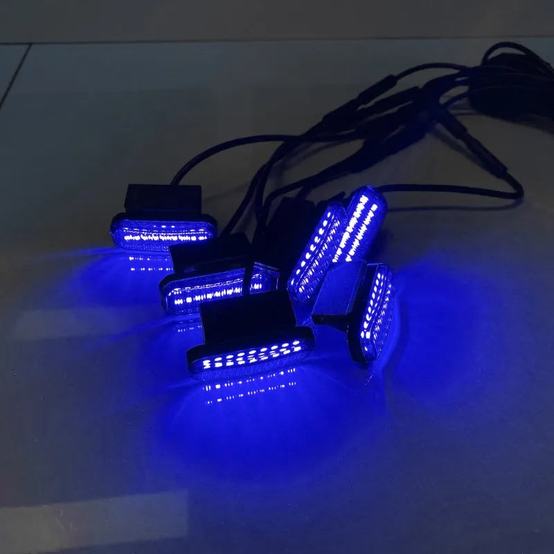 LED Front Grille Light For Pickup Offroad Suv Car Daytime Running Light Wheel Eyebrow Lamp 12V