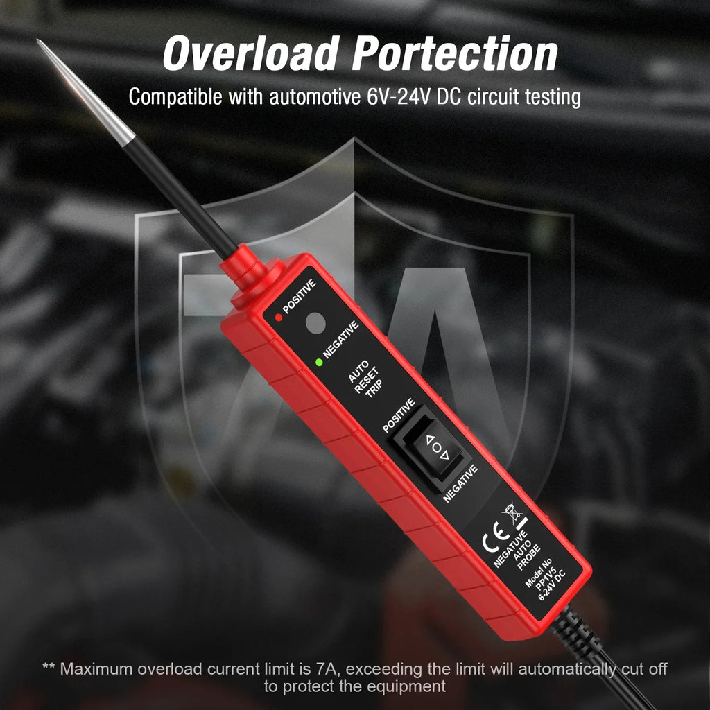 Automotive Electrical System Tester DC 6-24V PP1V5 Car Circuit Drive Test Pen For Car Electrics Testing Power Circuit Probe