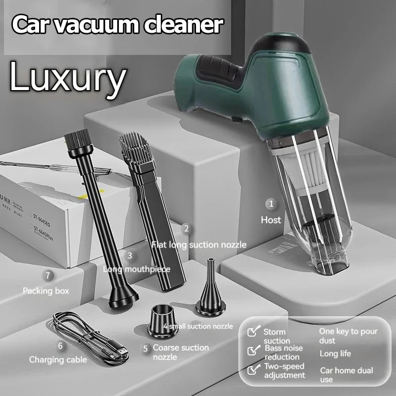 Car Vacuum Cleaner 260000PA Strong Suction Portable Wireless Cleaner for Home Appliance Poweful Car Cleaner for Keyboard