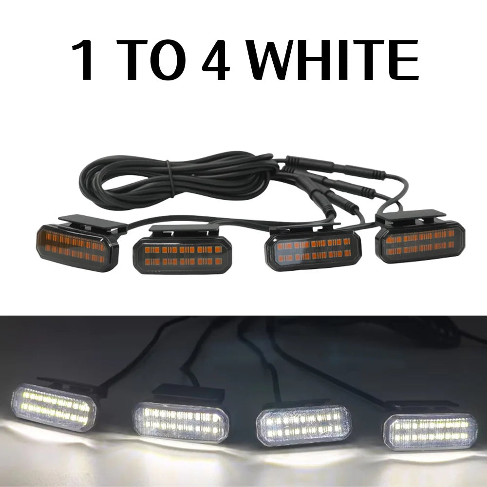 For car pickup truck off-road vehicle 18 LED Front Grille Light Car Daytime Running Light ﻿98% of vehicle models are applicable