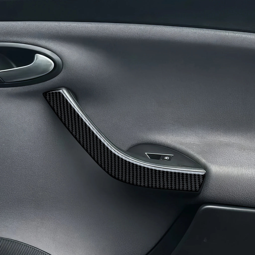 For Seat Altea Toledo (2004-2015) Trim Accessories, Carbon Fiber Interior Sticker, Car Door Armrest Panel Decoration Strip.