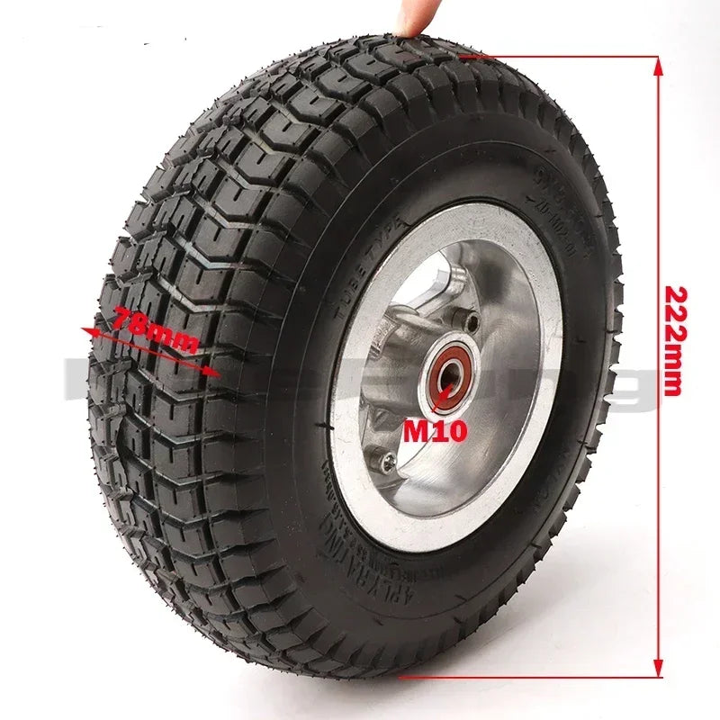 Rueda de 9 pulgadas, neumáticos 9x3.50-4, cámara interior y llanta, combo para scooter de gasolina, patineta, bicicleta de bolsillo, triciclo eléctrico