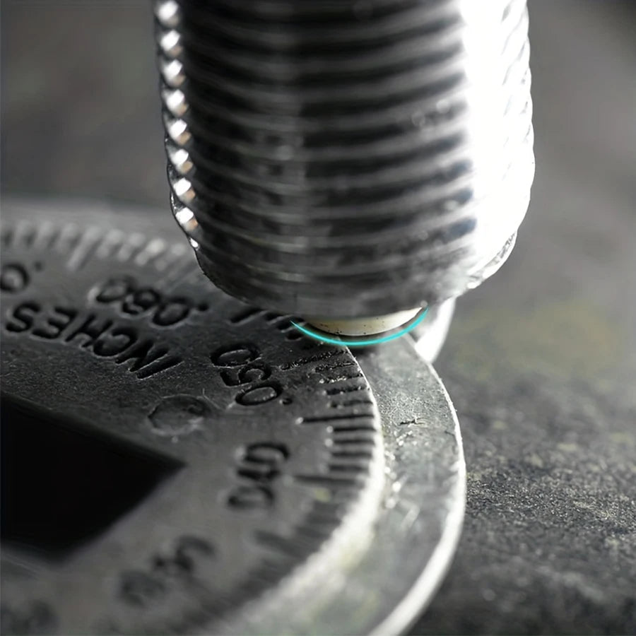 Herramienta de medición de calibre de bujía de tipo moneda de 0,6-2,4 mm (0,02-0,10 pulgadas)