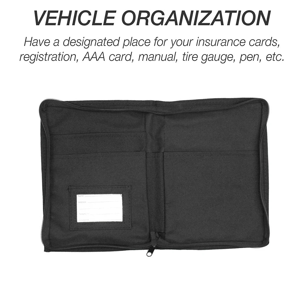 Car Organizer Storage Bag for Manual Registration Card Multifunctional Auto Interior Document Holder Car Glove Box Organizer