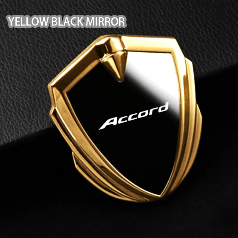 For Accord 8th gen 9th gen 10th gen 7th gen 11th gen 2009 2023 2024 Accessories Car Body Metal Shield 3D Emblem Sticker Badge