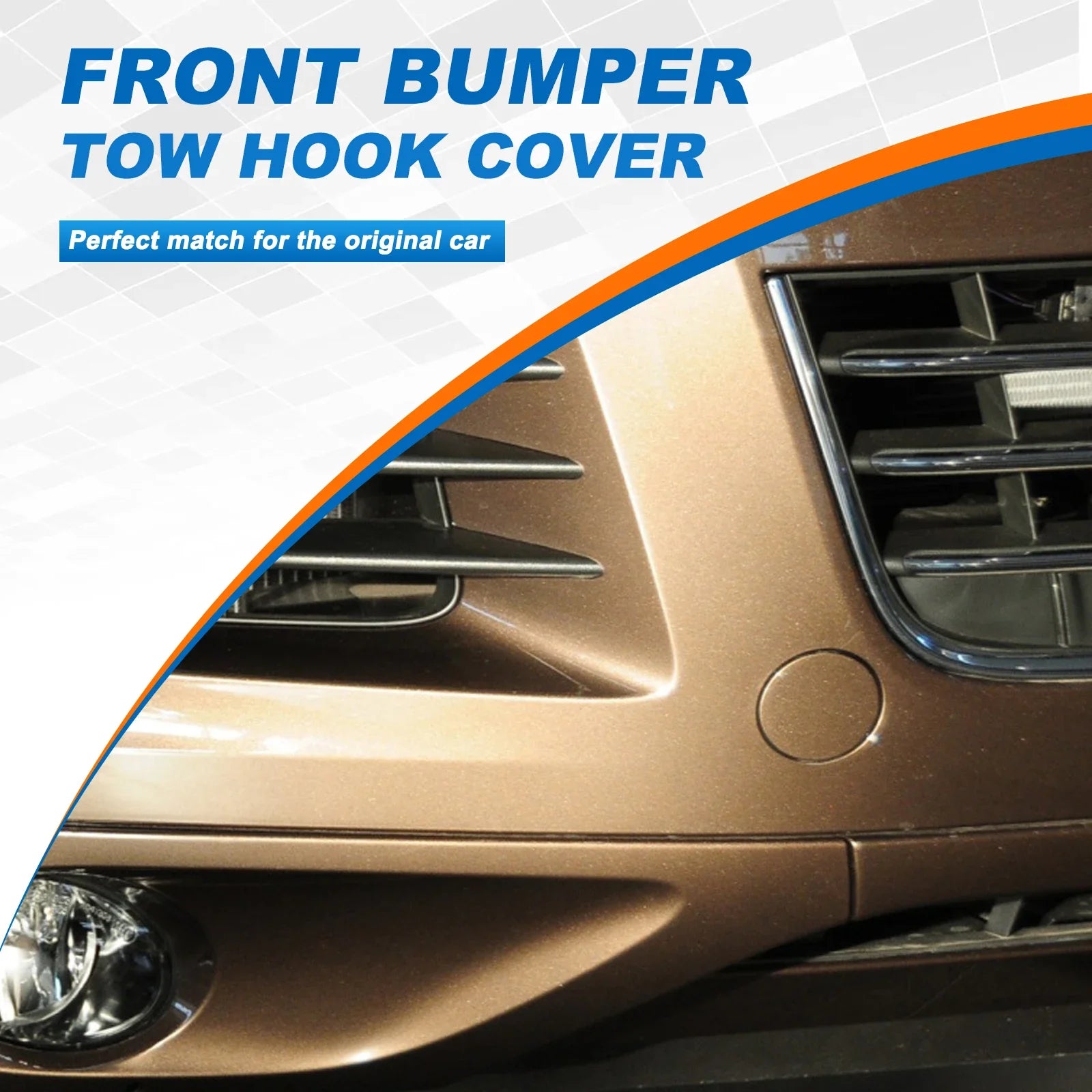Front Bumper Tow Hook Cover Cap For VW Touareg 2011 2012 2013 2014 7P6807185 7P6807186 Trailer cover Car Accessories