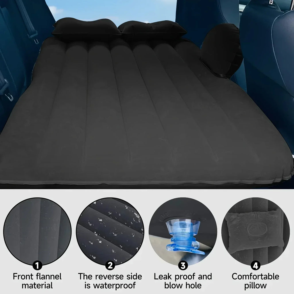 Car Travel Bed Automatic Air Mattress Sleeping Pad Inflatable BackSeat Bed Outdoor Cushions Camping Sofa Bed Accessories for Car