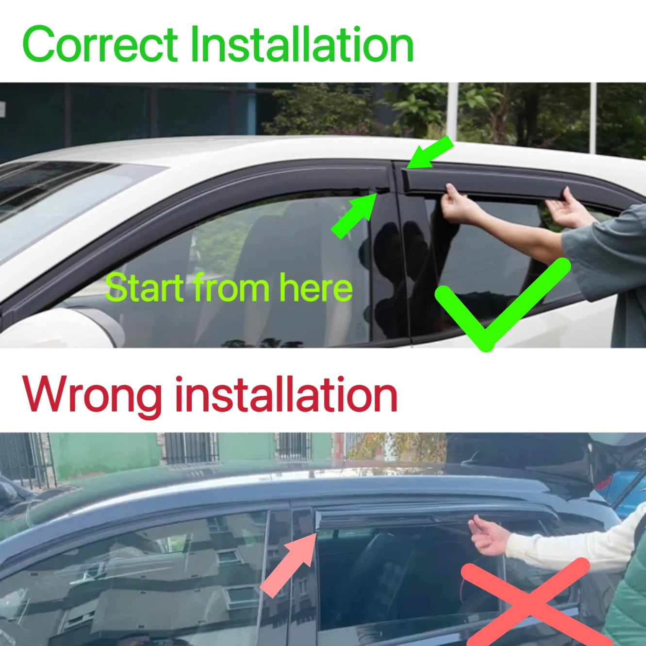 For Volkswagen VW POLO 2002-2010 Car Styling Window Visor Sun Rain Deflector Guard Awnings Shelter Trim Exterior Accessories