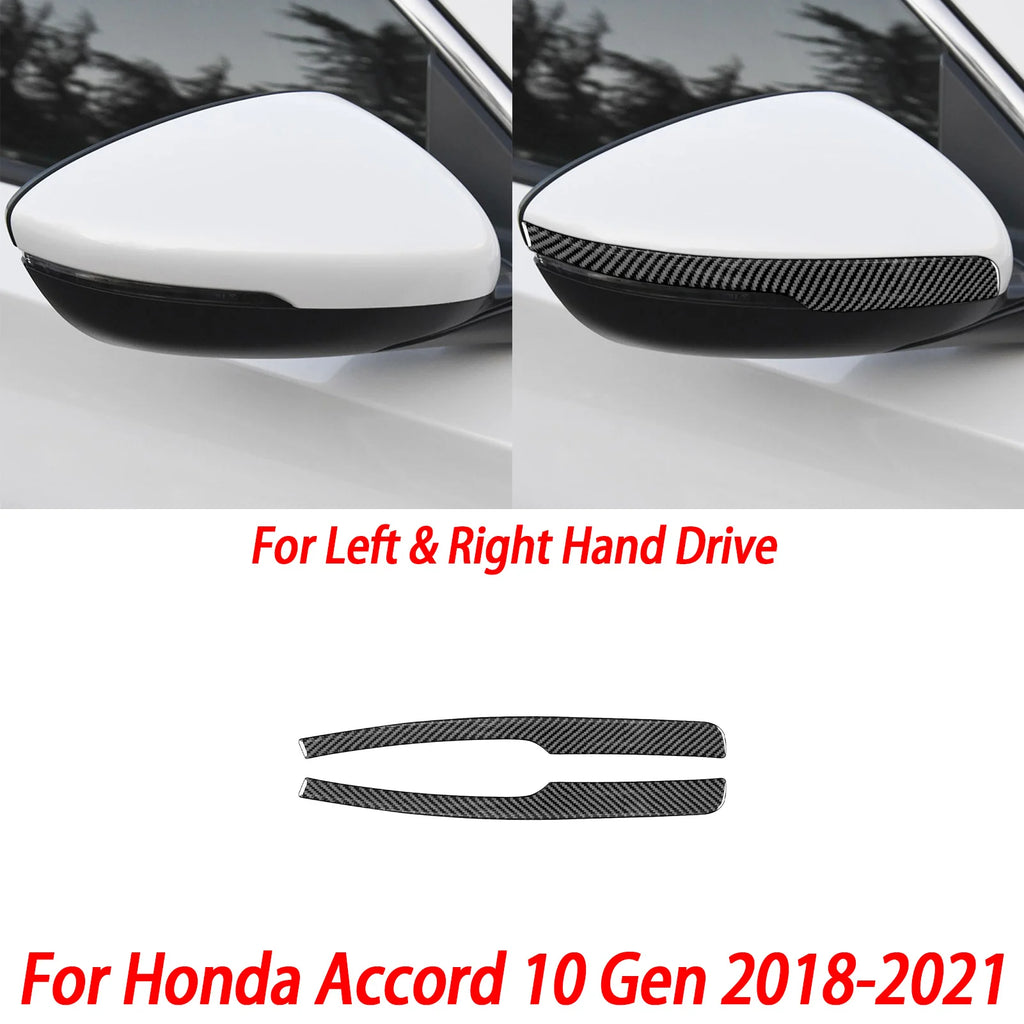 Interior Accessories Steering Wheel Central Armrest Panel Cup Holder For Honda Accord 10th Gen 2008—2021 Carbon Fiber Sticker