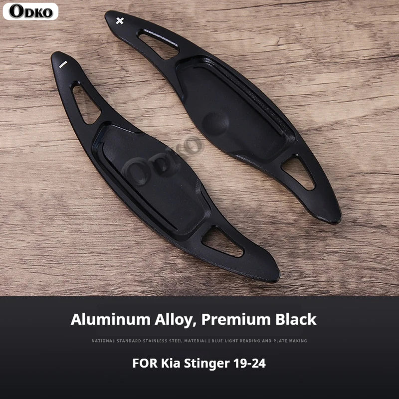 Accesorios interiores para Kia Stinger, aleación de aluminio, volante, palanca de cambios, extensión de palanca de cambios