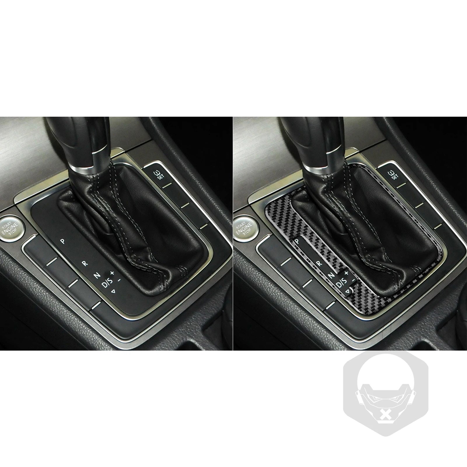 For VW Golf 7 GTI Mk7 2013-2017 Car Interior Accessories Cup Holder Frame Console AC CD Control Cover Gear Shift Panel Sticker