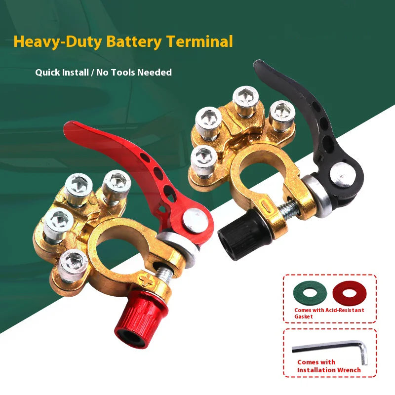 Conectores rápidos de 12 V y 24 V para batería, interruptor de encendido, terminales de coche para desconectar los principales tipos de cables, accesorios para automóviles.