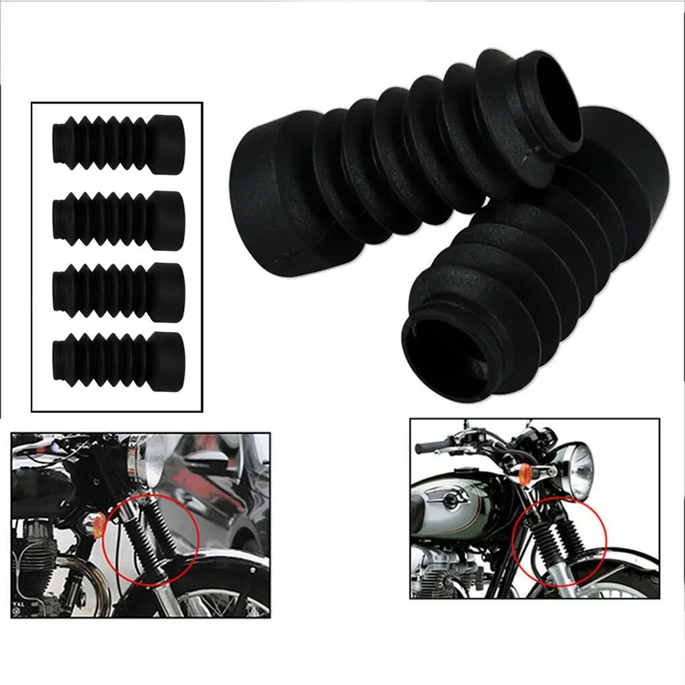 Motorcycle Accessories Rubber Front Fork Gaiters Dust Cover Gaitors Boots For Motorbike Falling Protection Equippments Parts