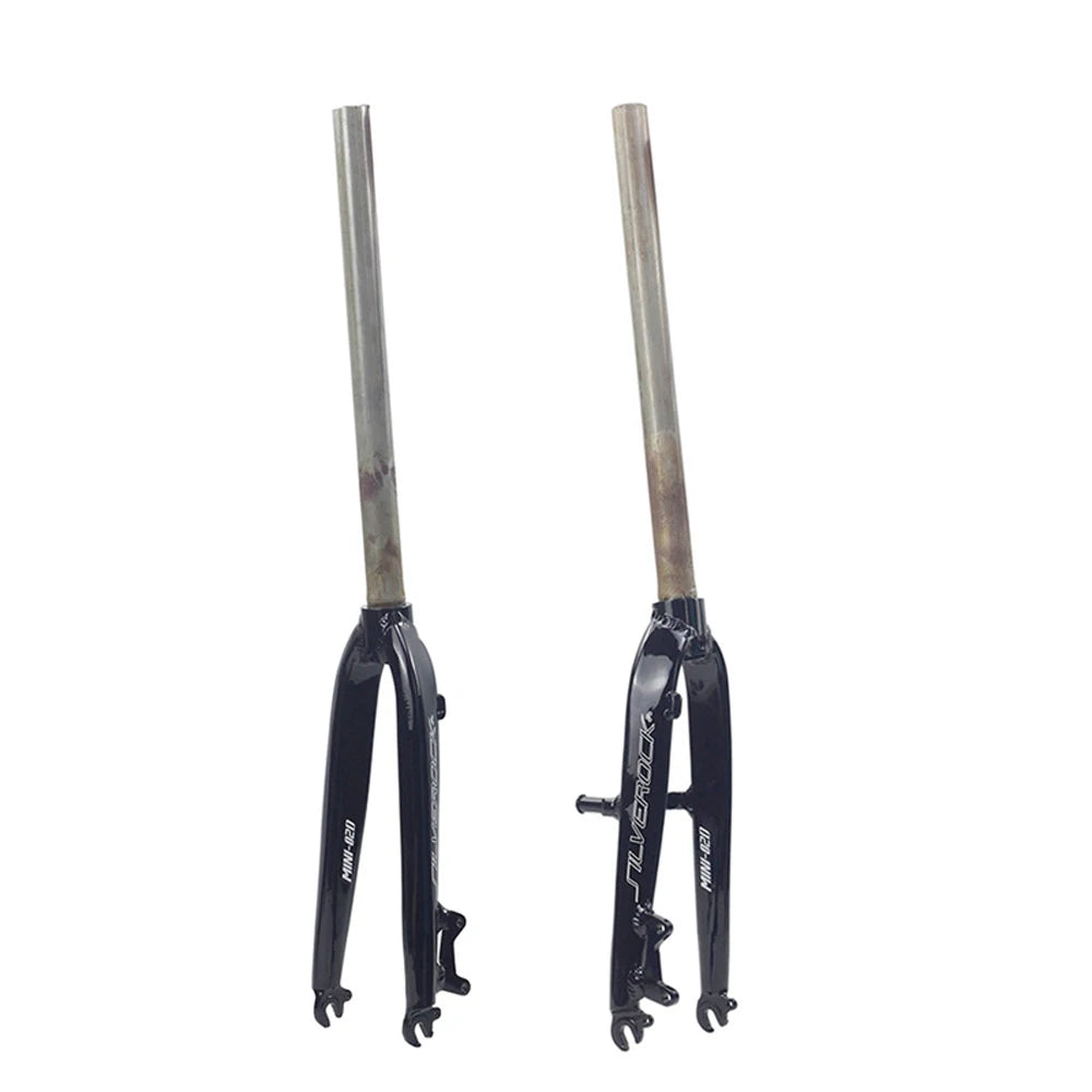 Front Fork 20 Inch 406/451 Small Wheel Bicycle V-brake/disc Brake Aluminum Alloy Hard Fork Folding Bicycle Accessories