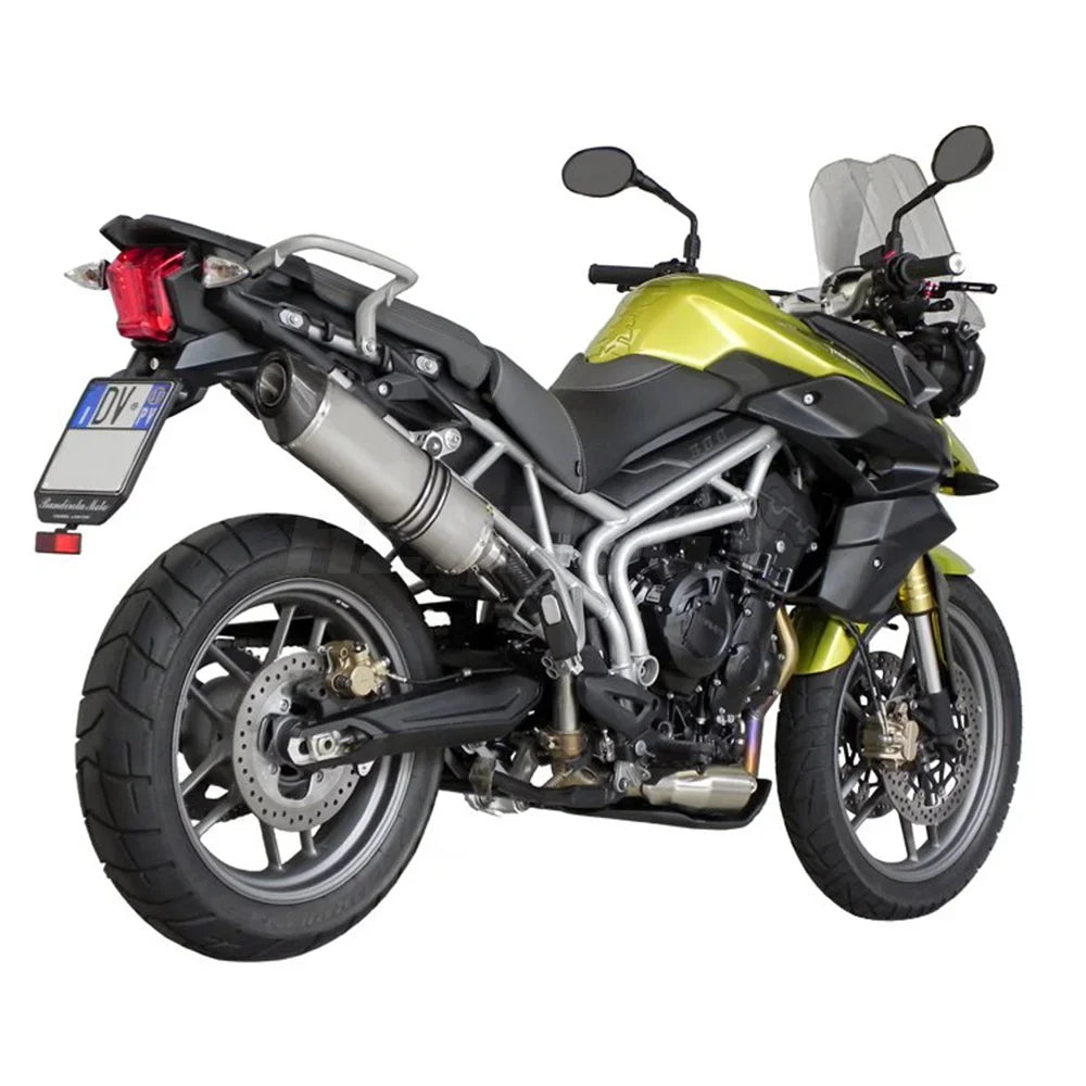 For Triumph Tiger 800 2010 to 2017 Tiger 800 XC / XR /XRX/XCX/XRT/XCA Escape Motorcycle Exhaust Muffler Mid Link Pipe  Slip-on