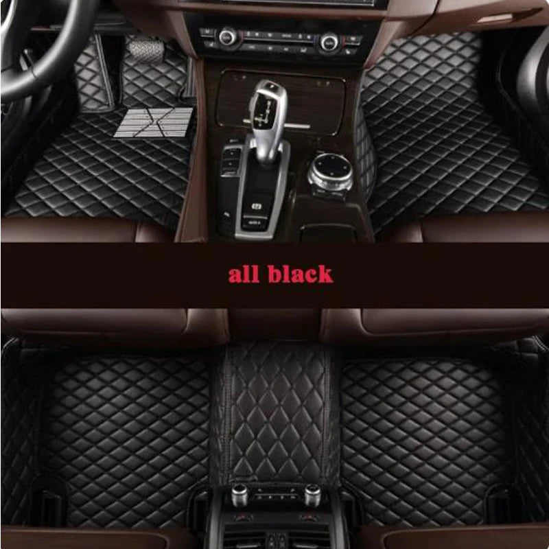 Car Floor Mats For VW VW Golf 7 7.5 GTE GTD GTI 2012~2020 Carpets Leather Mat Rugs Pad Interior Parts Car Accessories