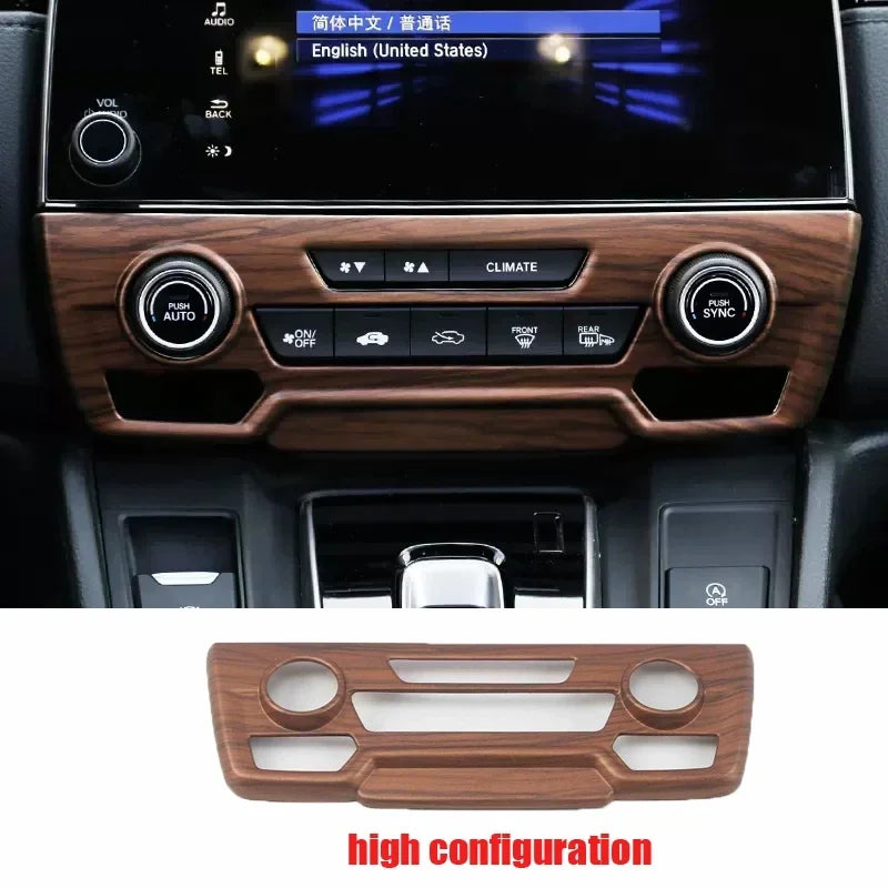 For Honda CRV CR-V 2017 2018 2019 2020 2021 2022 Peach Wood Interior Accessories Decoration Cover window switch gear panle cover