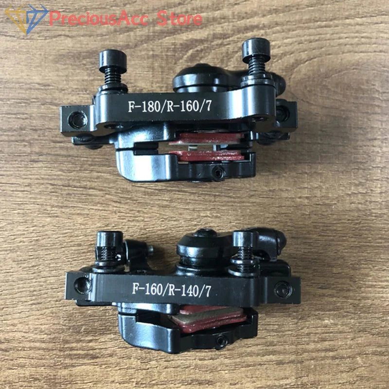 Aluminum Alloy Bicycle Disc Brake Kit Mechanical Line Pulling Disc Brakes Bike Braking System Front Rear Calipe Bike Accessories