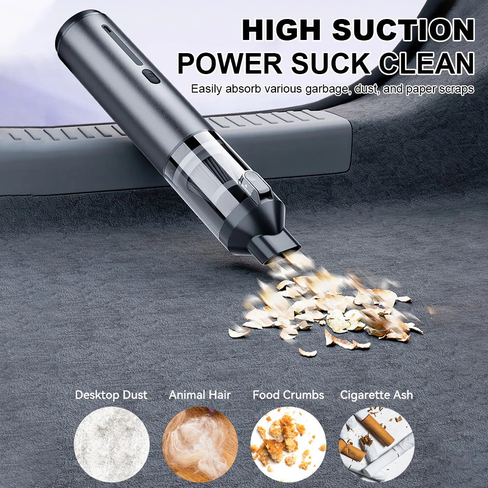 15000Pa Car Vacuum Cleaner Strong Suction Powerful Wireless Portable Car Cleaner for Home Appliance Air Blower Handheld Cordless