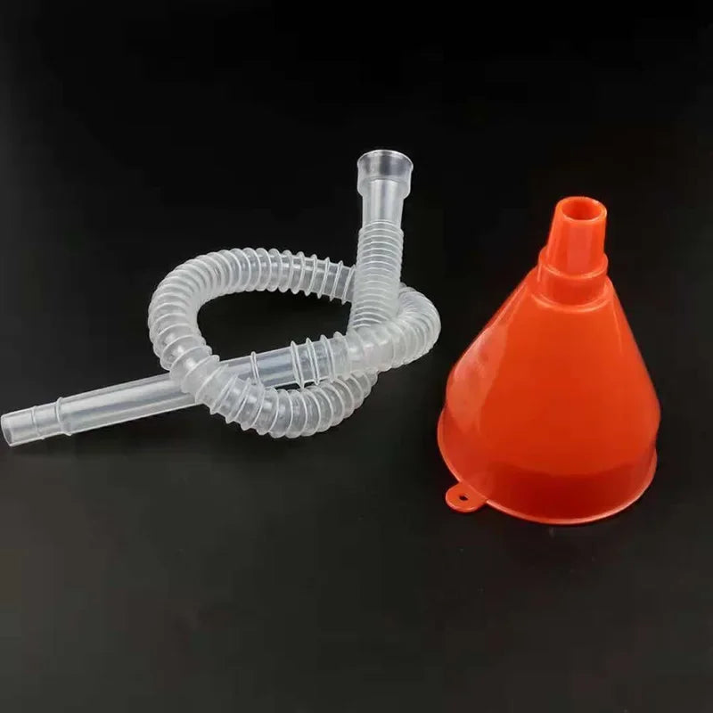 Oil Filter Funnel Car Repair Tool Oil Filling Equipment with Filter Flexible Tube for Safety Emergency Travel Car Accessories