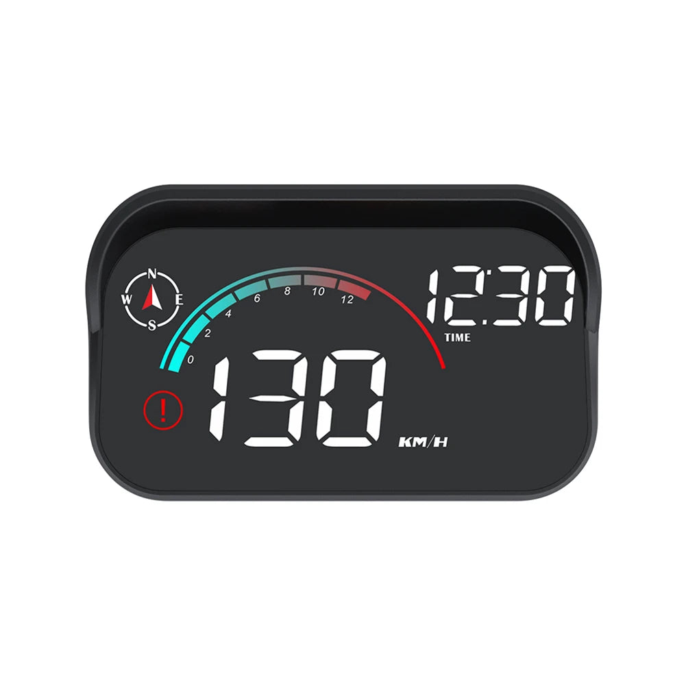 Digital HUD with Odometer Car Head Up Display Projector Screen Speed Meter Overspeed Alarm Digital GPS Speedometer LCD Display